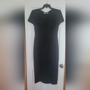 Midi cocktail black dress- maggy london